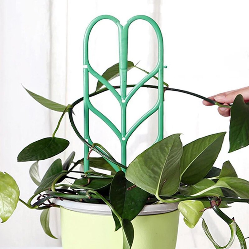 Green Plastic Plant Climbing Frame Mini Frame Gardening Tool Diy Artificial Plant Flower Bracket Garden Tool