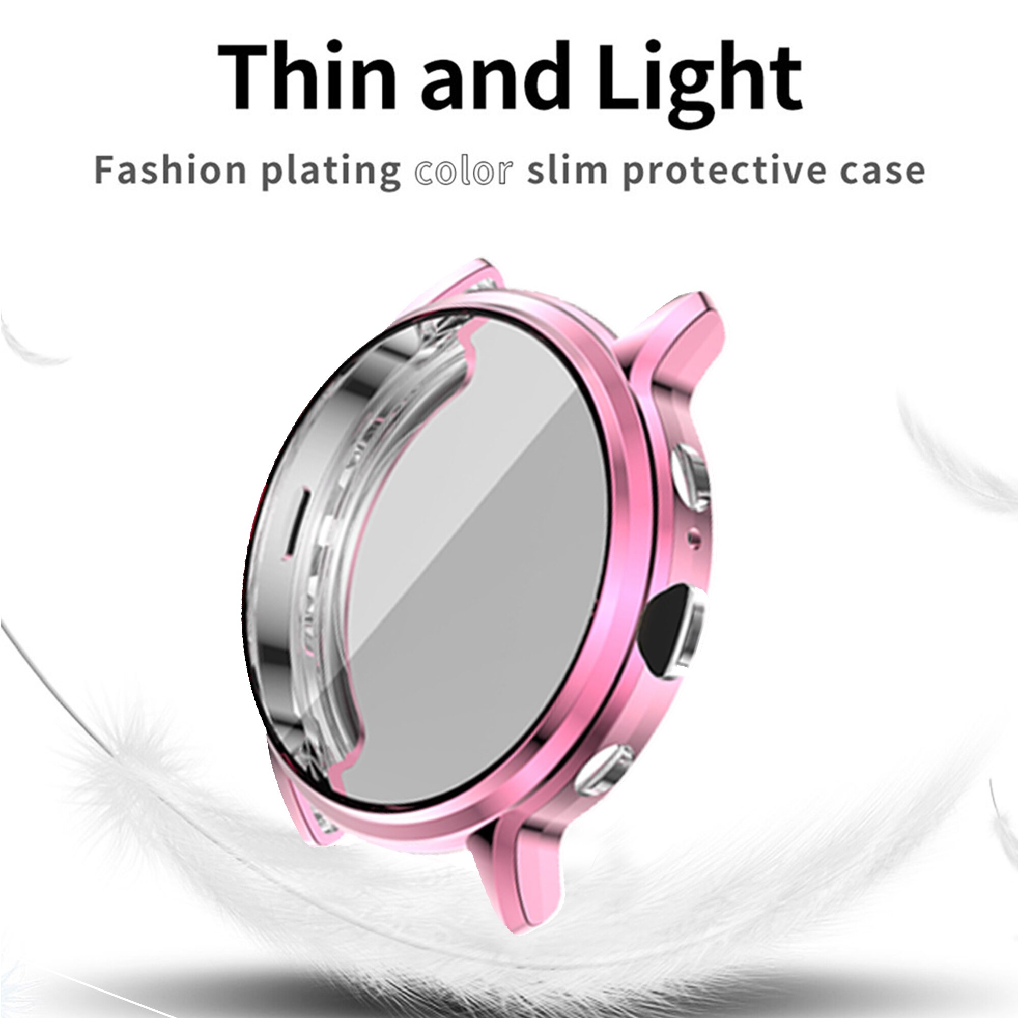 Tencloud Protective Case For Fossil Gen 5 Carlyle Soft TPU Protector For Gen 5 Carlyle Full Screen Cover Bumper Anti-shock Shell