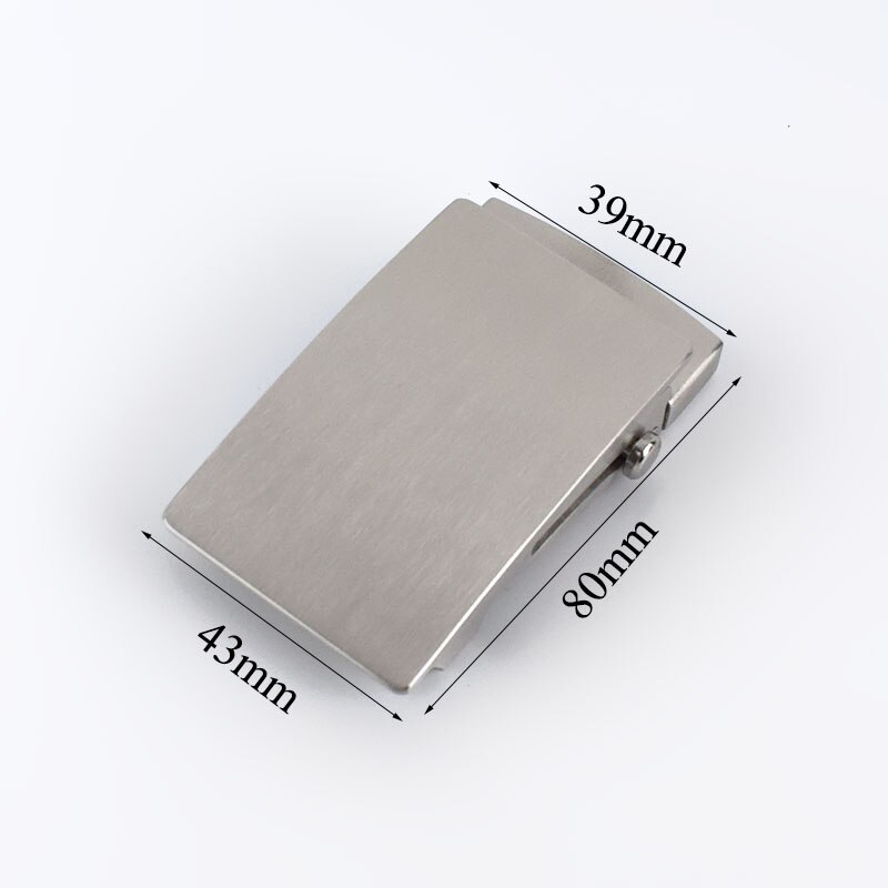 Meetee 1pc 36mm/39mm Stainless Steel Roller Toothless Men Belt Buckle Automatic Buckles Head DIY Casual Belts Accessory: Brushed-39mm
