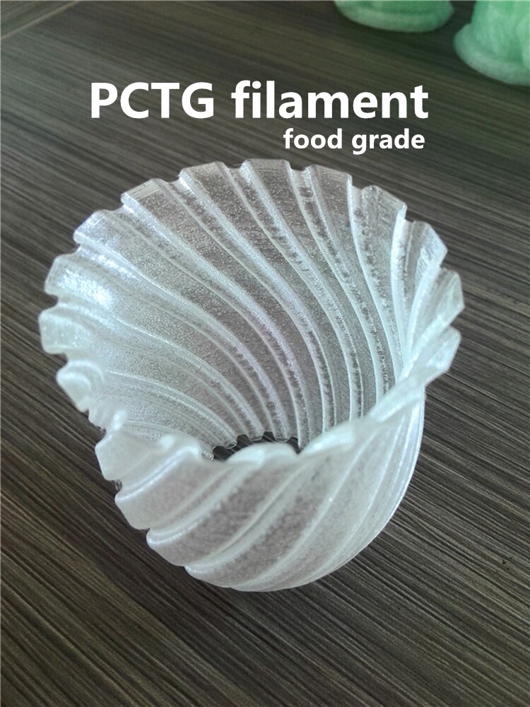 3D Printer Filament PCTG 1.75mm 1kg Food Grade High Temperature Resistance High Hardness and UV Resistance Can Be Polished Best
