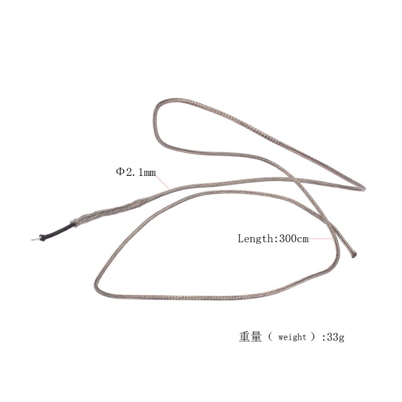 1x Single Conductor Wire Wax Braided Shield Cloth Guitar Pickup Hookup Wire Cable 22AWG Length