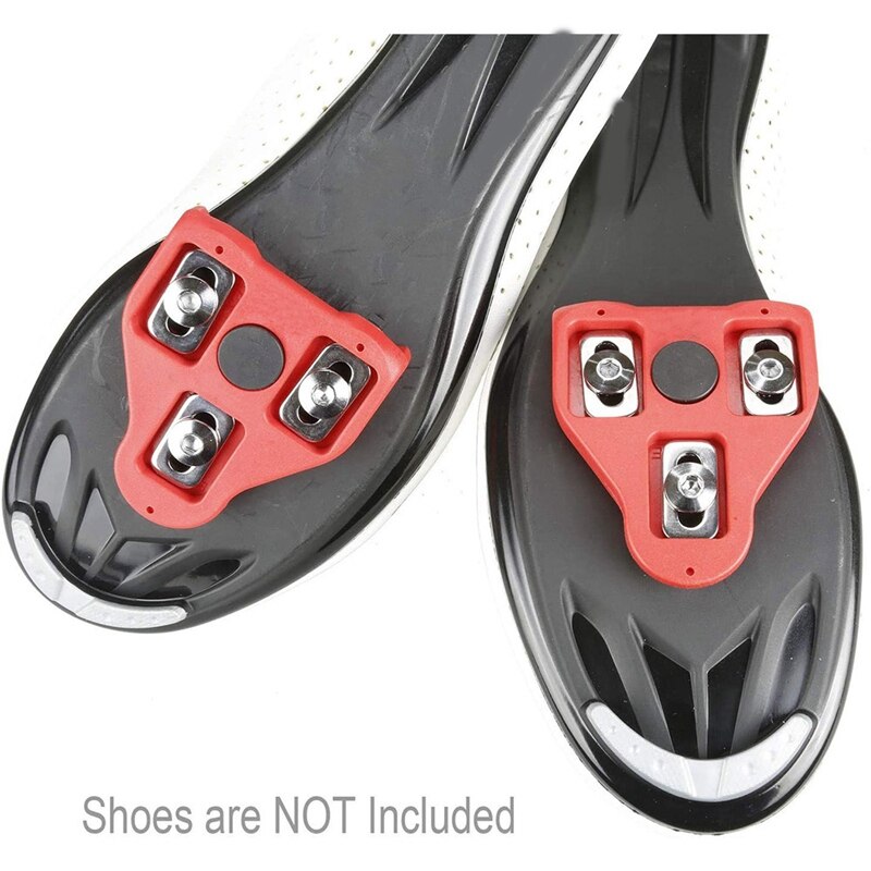 Road Bike Cleats Set Self-Locking Bicycle Pedals Lock Cleats for Shimano SPD System Shoes Float Cycling Shoes