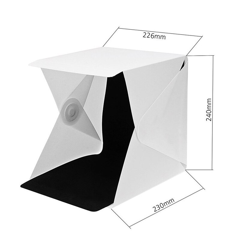 Mini caja de luz plegable estudio de fotografía LED caja de luz suave Foto fondo Kit caja de luz