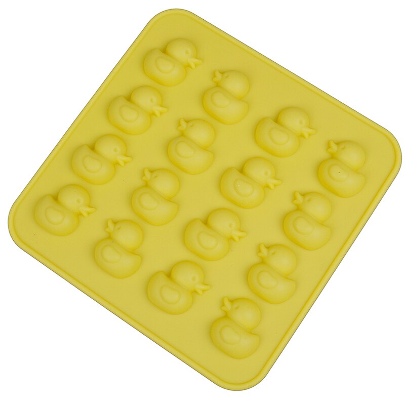 Molde de silicona con forma de pato para manualidades, moldes para Dulces, galletas, hielo, Chocolate