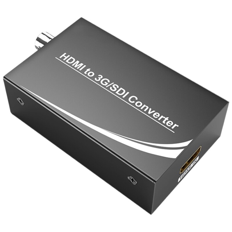 HDMI to SDI Converter HDMI to 3G/HD/SD-SDI Signal Adapter 1080P HD o and Video Synchronization(EU Plug): Default Title