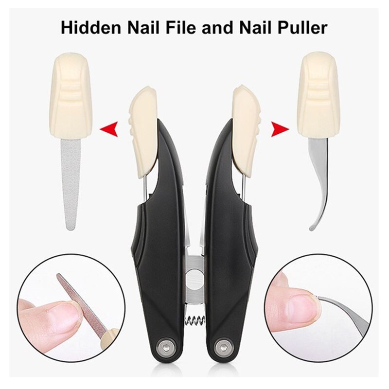 3 in 1 Nail Clippers/Nippers for Thick and Ingrown Toenails Premium Grade Stainless Steel