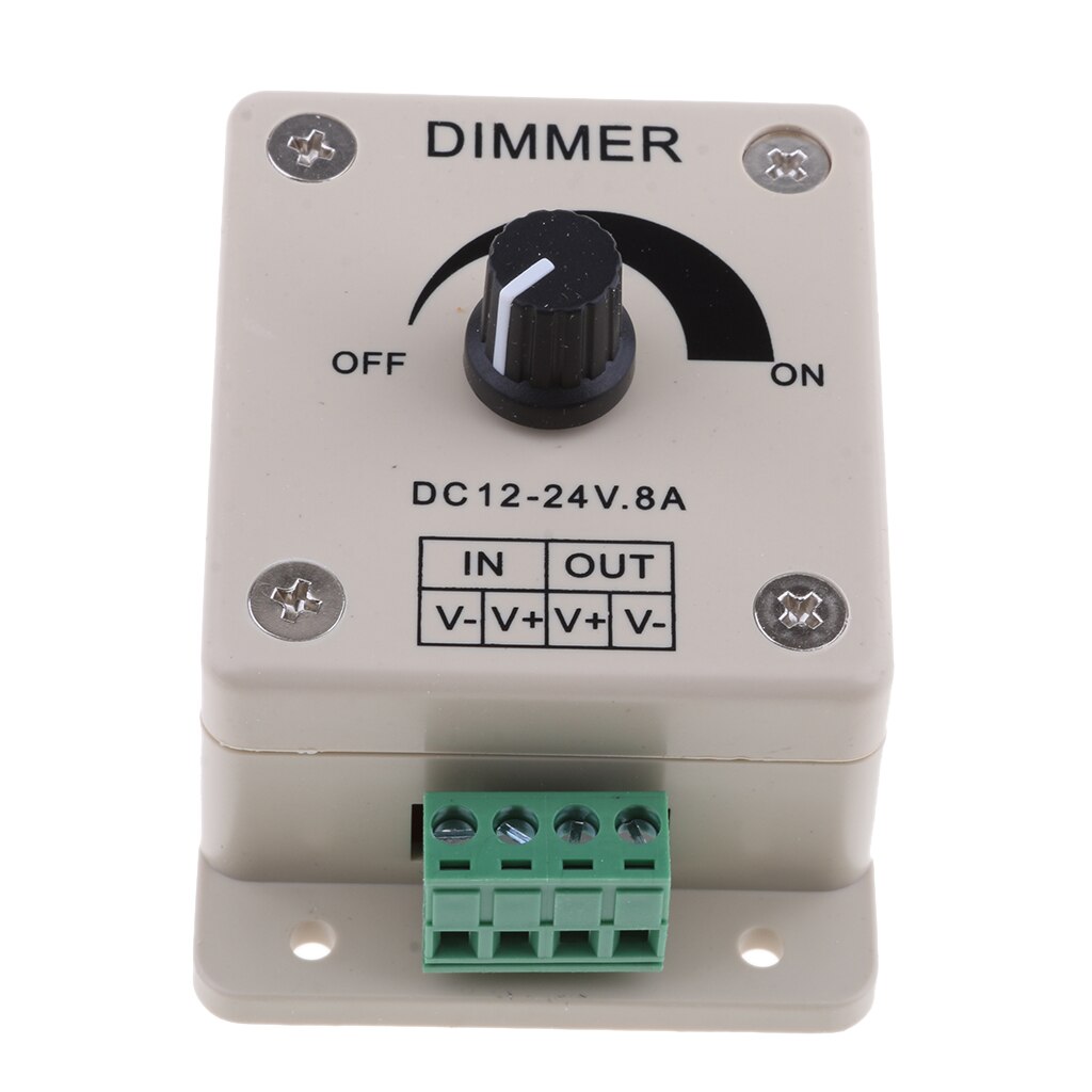 DC12-24V 8Amp 0%-100% PWM Dimmen Controller für Led-leuchten, Band Lichter, Band Lichter, einstellbare Helligkeit Licht Schalter