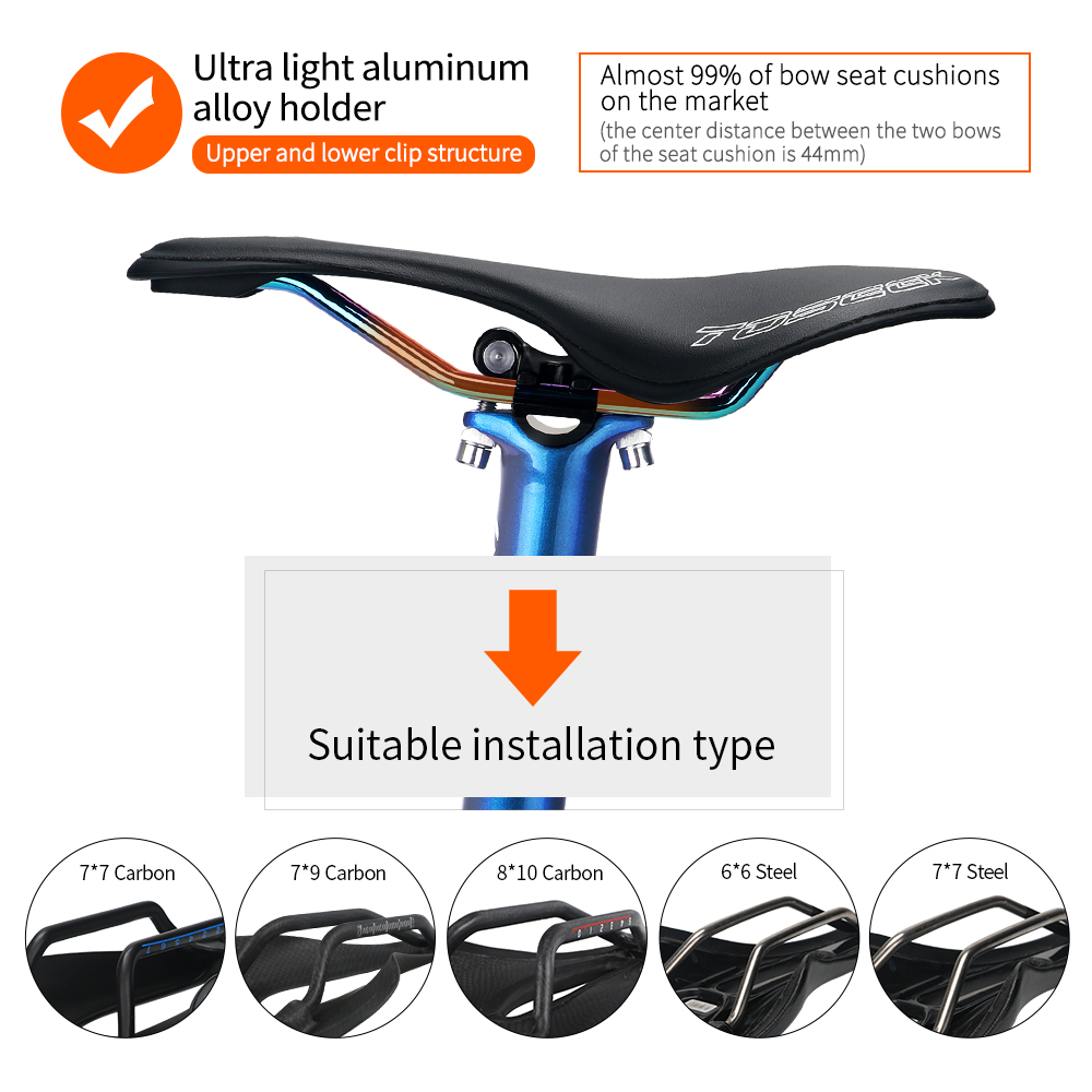 TOSEEK Carbon Seatpost dazzle Blue to purple Mtb Seatpost Offset 0mm Bike Seatpost Carbon 27.2/30.8/31.6mm Bicycle Seat Post