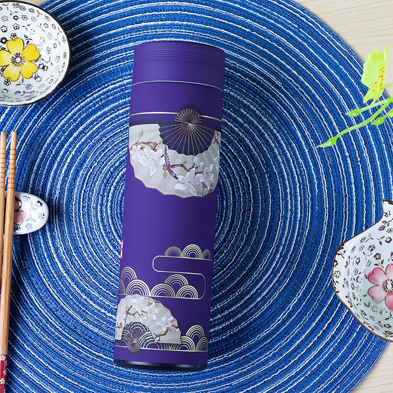 500ml Chinese Style Stainless Steel Vacuum Flask Water Bottle With Filter Insulated Thermos Coffee Mug Thermocup Travel Bottles: Style 6