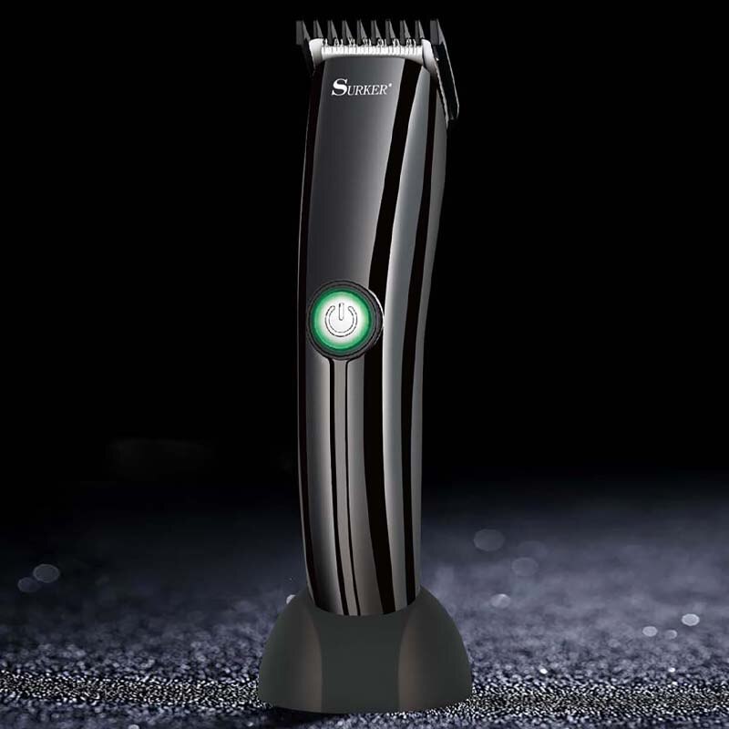 Tondeuse à cheveux professionnelle rechargeable tondeuse lithium batterie titane alliage lame cutter peigne réglable réglage fin 110-240V