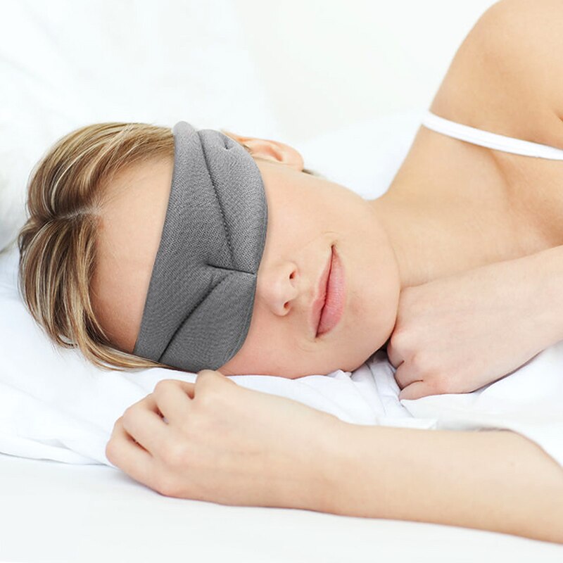 Sleep Mask Rest Travel Relax Sleeping Aid Eye Mask Blindfold Soft Cover Eye Patch Length Adjustable
