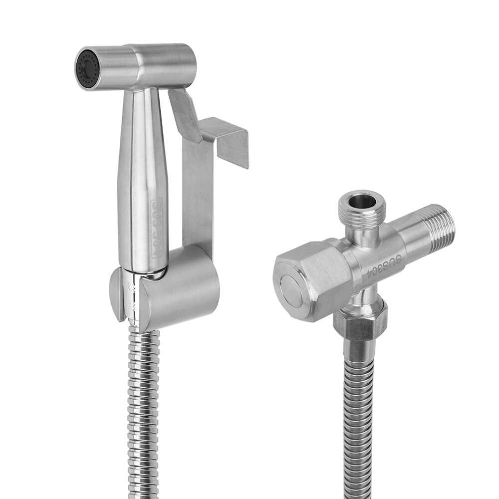 Hoomin Handspuit Douchekop Met Douche Slang Handheld Bidet Sproeier Set Zelfreinigende Rvs Bidet Kranen