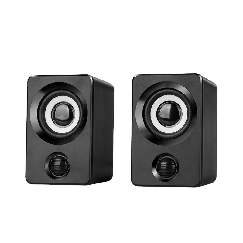 USB Computer Speaker - Active Stereo Sound - Portable Audio for Music, Gaming, Films
