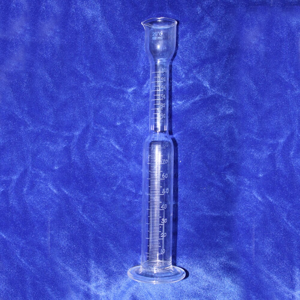 100 ml verschillende nek Laboratorium Cilinder Afgestudeerd Glazen Meten Cilinder Chemie Laboratorium Meten