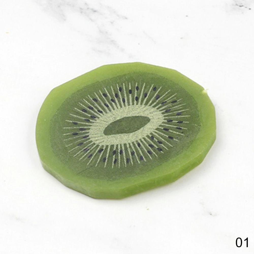 2pcs Photography Props Simulation Fruit Slices &amp; Artificial Ice Cubes for Studio Photo Desktop Shooting Decoration Accessories: 01