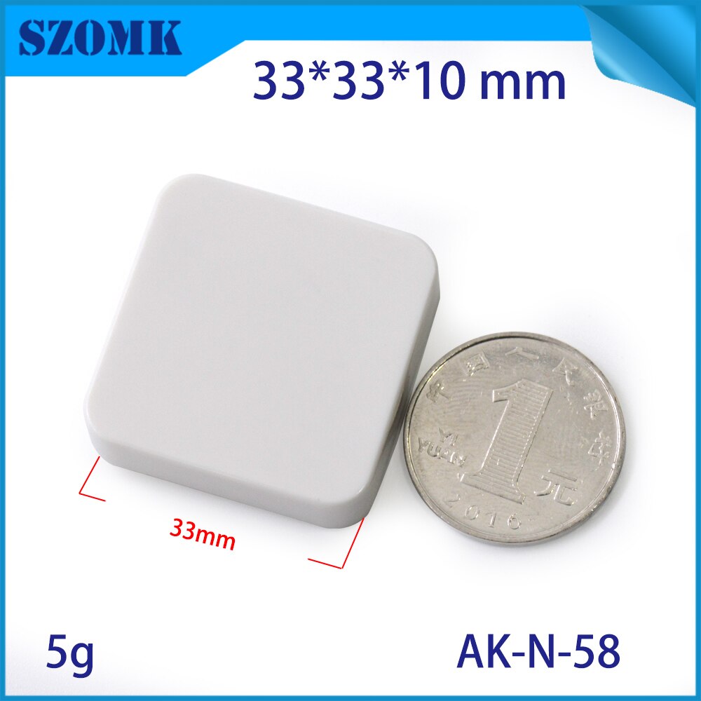 4pcs 33*33*10 white abs plastic bluetooth base station housing linn junction enclosure ultrasonic welding device