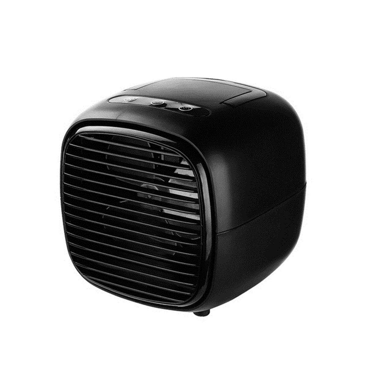 Humidifiers Mini Air Conditioner Air Cooler Fans USB Portable Air Cooler Table mini Fan For Office Home Car Refrigerating Device: Black