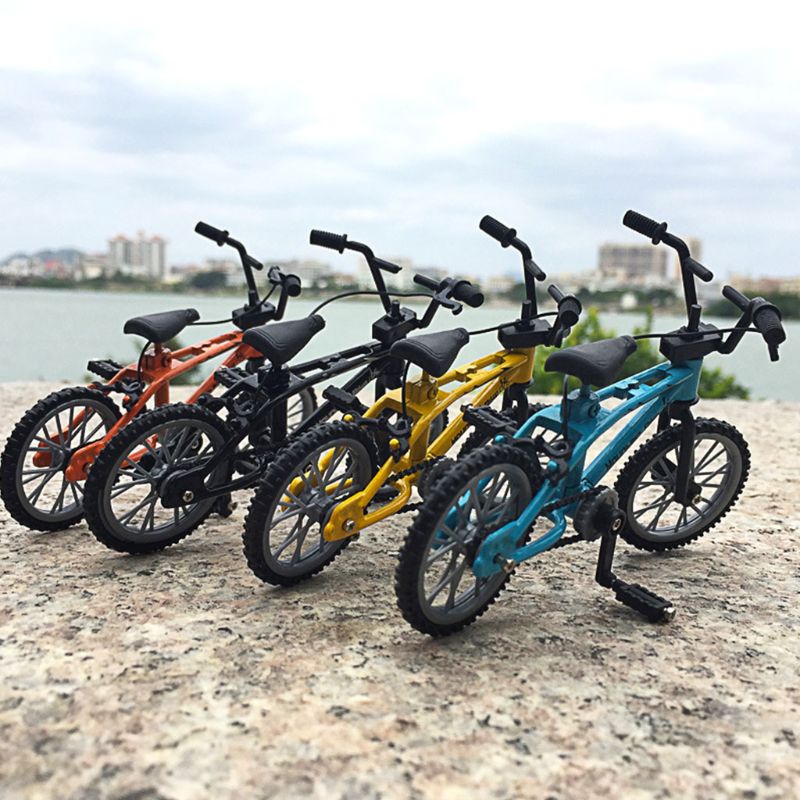 Mini dedo brinquedos de bicicleta liga miniatura mtb bicicleta modelo diy simulação criativa mountain bike ciclismo crianças presentes educativos