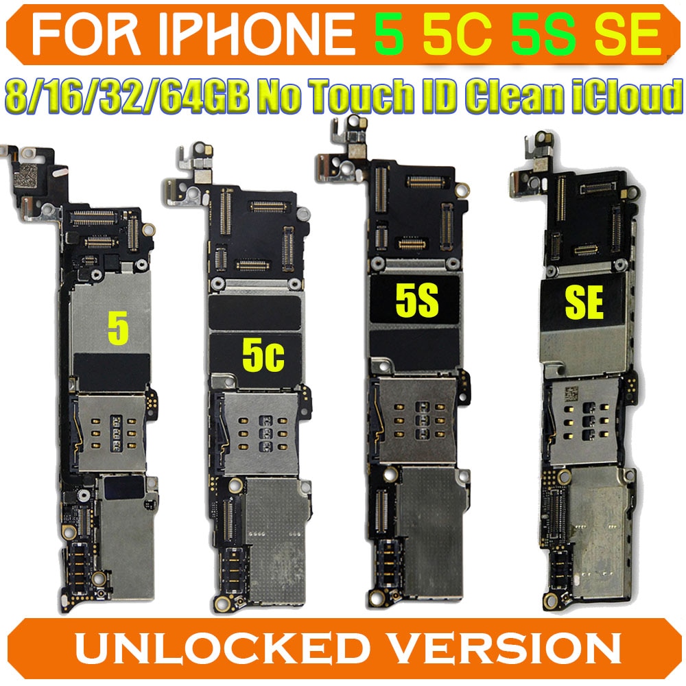 With Chips Unlock Motherboard for IPhone Cellphone Motherboard,for iphone 5 5S SE 5C motherboardgood & by