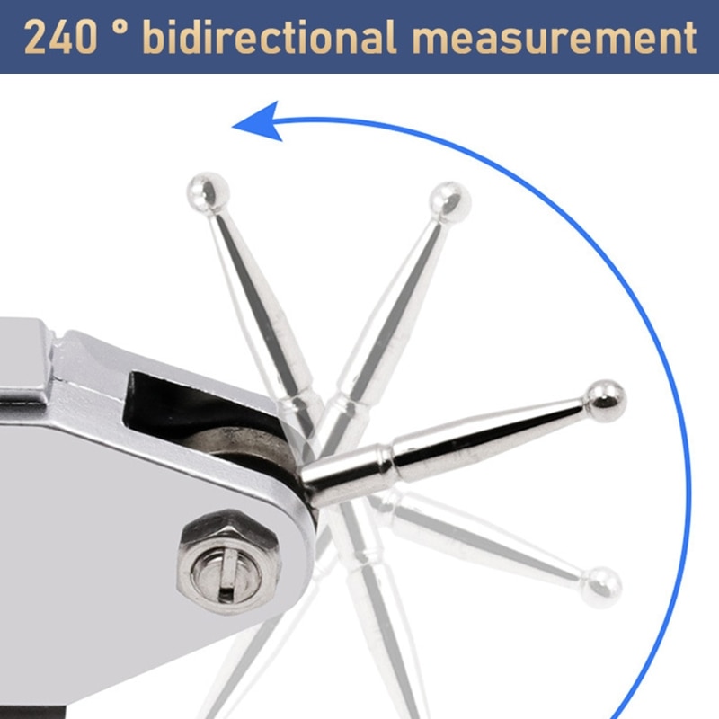 Accurate Dial Gauge Test Indicator Precision Metric with Dovetail Rails Mount 0-40-0 0.01mm Measuring Instrument