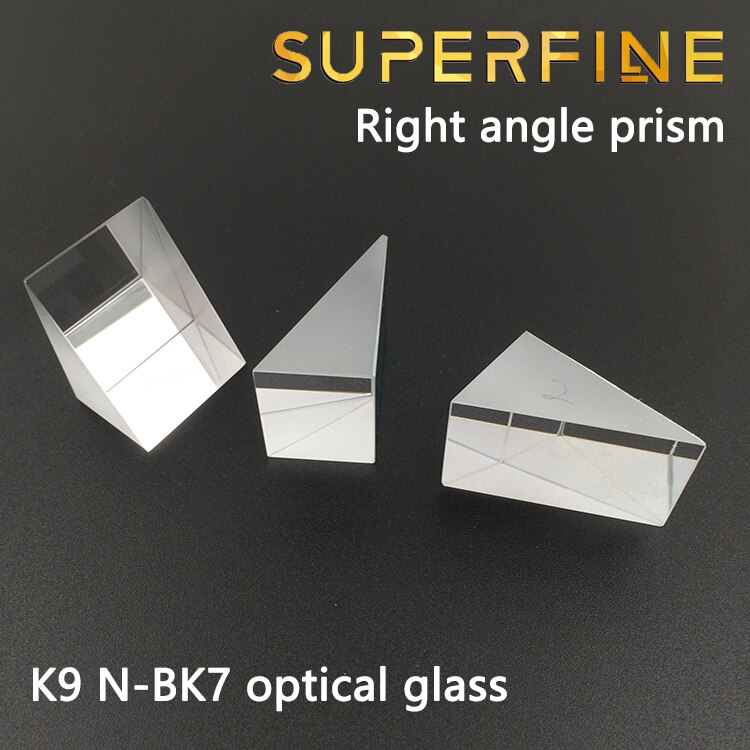 Superfine 50x50x50mm K9 Optical Glass Right Angle Prism