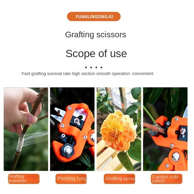 -Garden Grafting Tool, Multifunctional Grafting Scissors Grafting Machine Grafting Device For Fruit Trees And Grape Vines