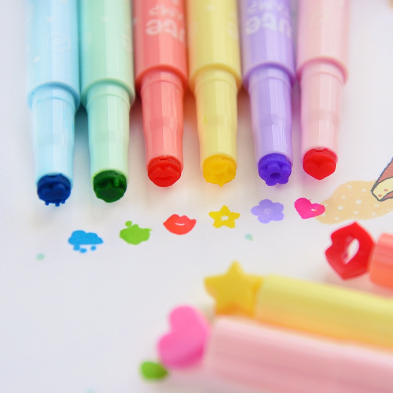 36 stk/parti fin highlighter farge stempel tusj for journal notatbok gjør-det-selv-verktøy zakka skrivesaker kontor skolerekvisita  a6285