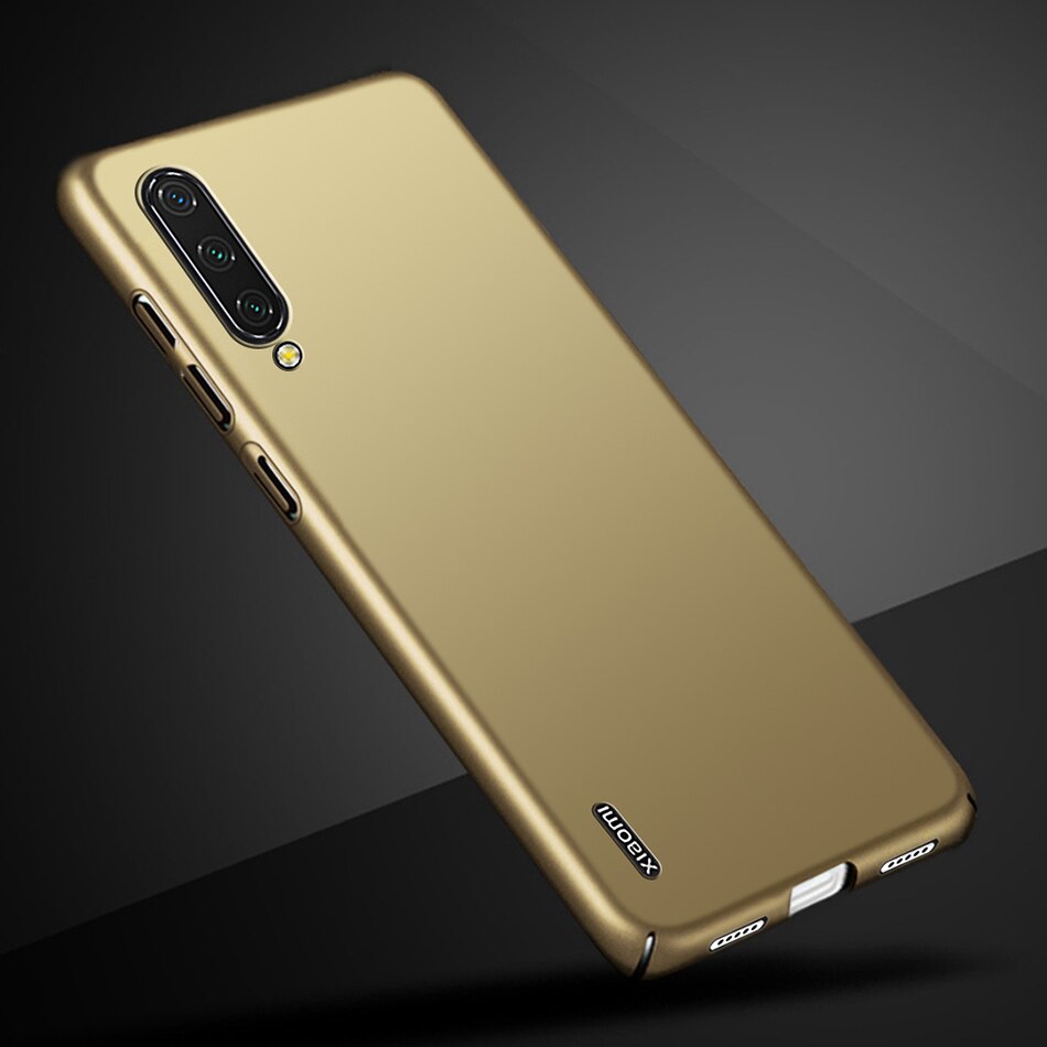 Smukła, twarda obudowa pc dla Xiao mi mi A3 mi A3 skrzynki pokrywa matowe z tworzywa sztucznego przypadku telefonu zderzak dla Xiao mi mi A3 3 Lite tylna pokrywa Funda: For MI A3 / Gold