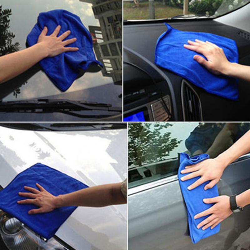 Toalla de tela para lavado de microfibra para coche, suave, plumero, limpieza del hogar, 25x25cm, 5 uds./1 Uds.