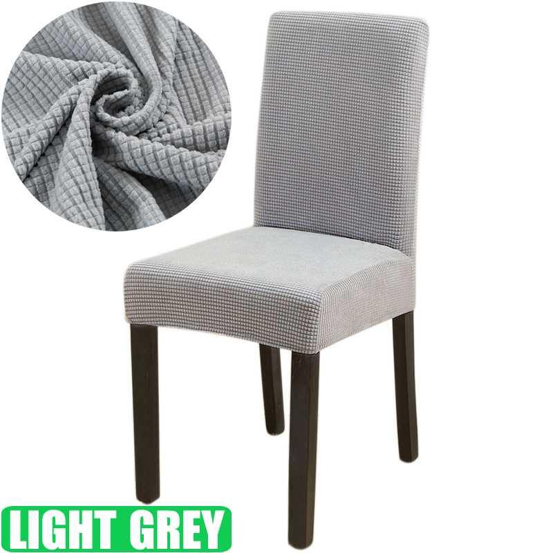 Jacquard Chair Cover for Dining Room Stretch Jacquard Dining Chair Cover Slipcover Elastic Spandex Kitchen Chair Cover: MULTI