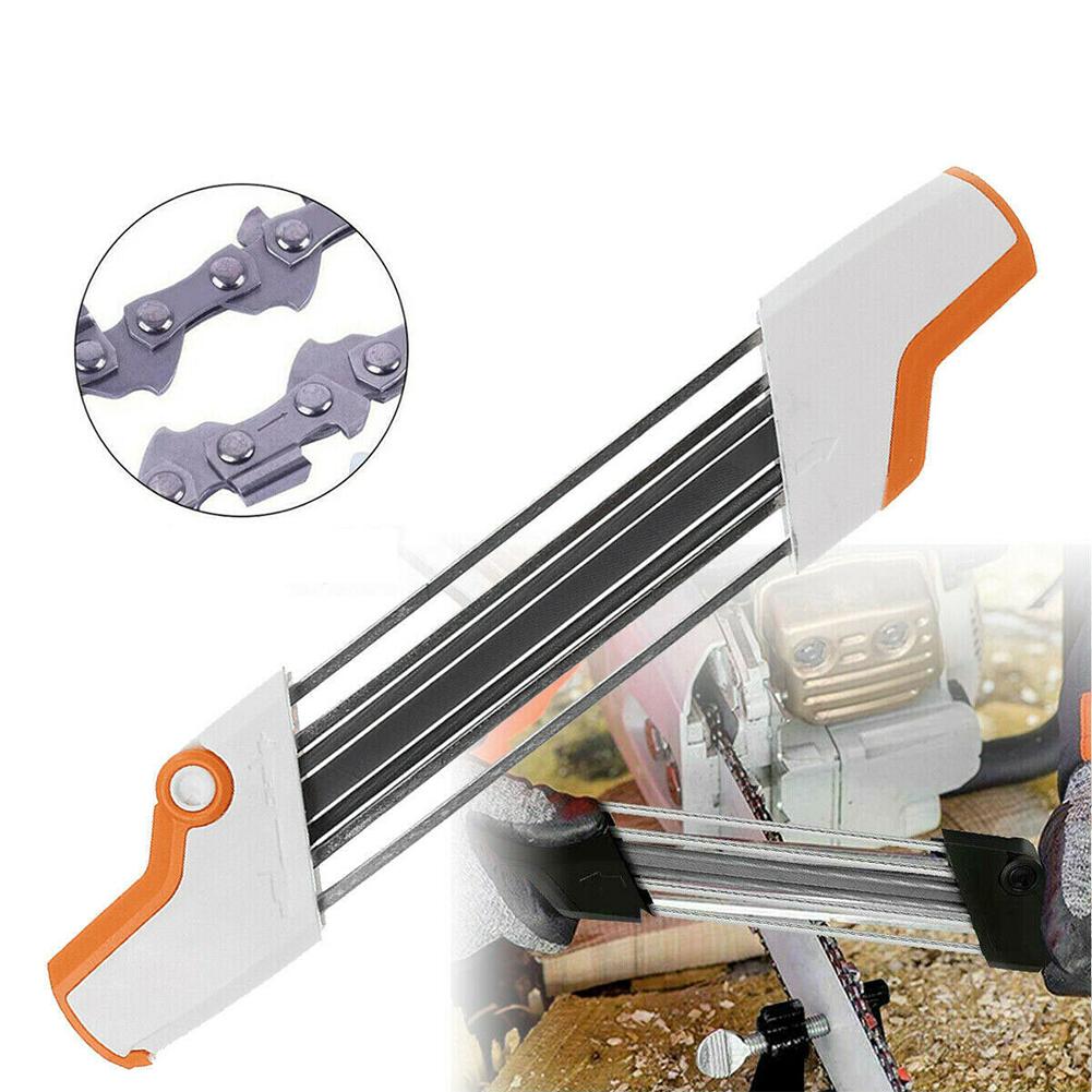2 In 1 Metal Easy Chainsaw Chain File Sharpener 3/8 Inch P 4.0mm Replace For Stihl Chain