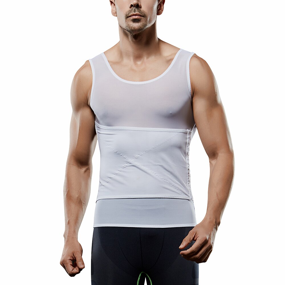 Men's Abdomen, Chest And Back, Lightweight Mesh Breathable Body Shaping Vest