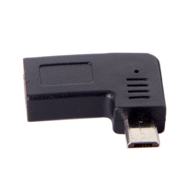 USB-C Type-C Vrouwelijke Naar Micro-Usb 2.0 5Pin Mannelijke Data Adapter 90 Graden Links & Haaks type (Links Schuin)