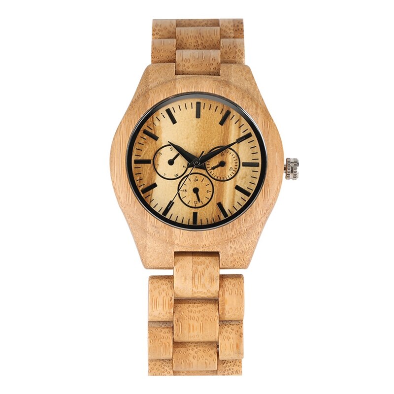 Montre en bois Ultra-léger Couple montres hommes horloge mâle plein bambou bois Bracelet Quartz Souvenir pour homme femmes luxe reloj: For Women