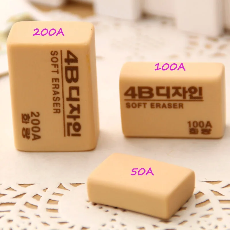 Borrador de lápices 4B de Corea, borrador de dibujo y escritura de goma, papelería para estudiantes de dibujo artístico para oficina y escuela