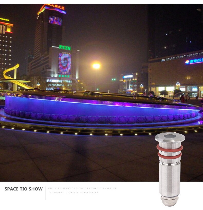 Mini Spot Led extérieur encastré 1W lumière Led souterrain 12v Led pont lumières Led Grondspots étanche terrasse extérieure lampadaire