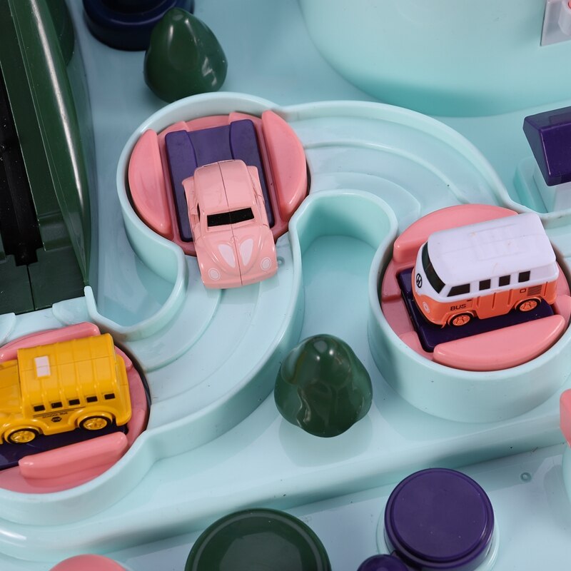 Bildung Triebwagen Spielzeug Umweltfreundliche Baby Abenteuer Spielzeug Auto Macaron Farbe Tabelle Spiele Junge und Mädchen Puzzle Spielzeug
