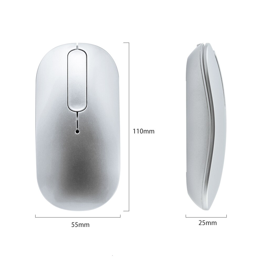 Bluetooth Wireless Mouse Rechargeable Touch Scroll Computer Mouse Silent Ergonomic Slim PC Mause Optical Mice For Macbook Laptop