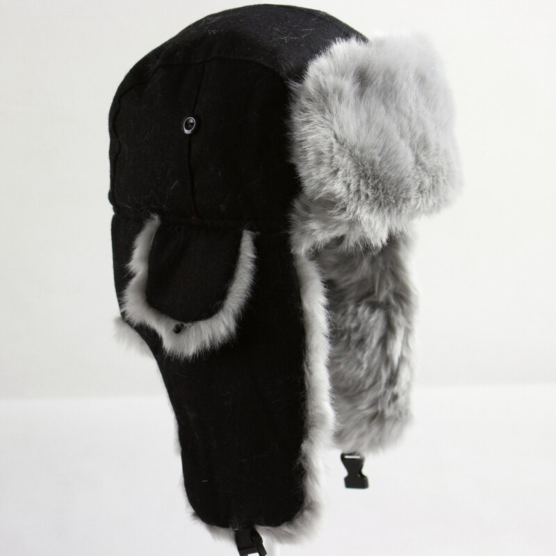 Bomber Hat Russian Cap Thick Warm Men Women Winter Hat Ear Flap Ski Snow Trapper Cap Men Russian Ushanka Fur Hats for Men