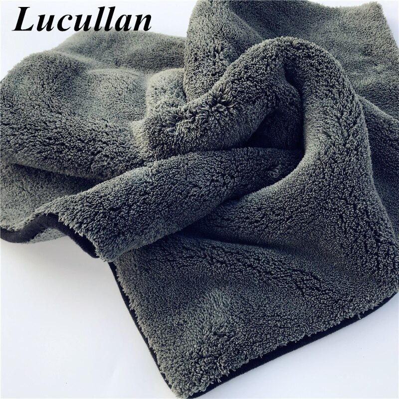 Lucullan 50X50CM 1300GSM Car Drying Cloth Super Thick Car Detailing Microfiber Towel Thick Car Washing Rag