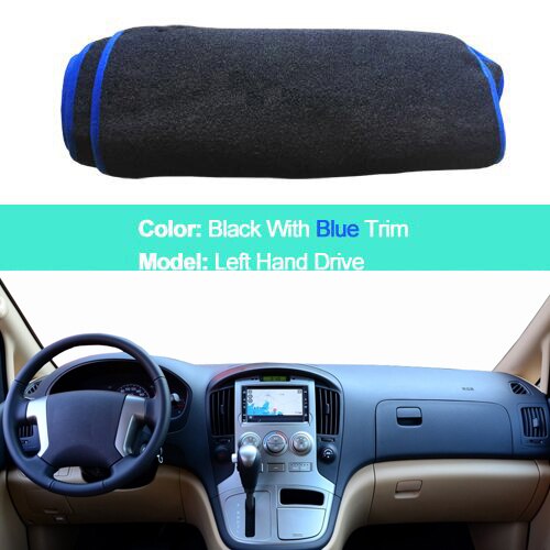 Auto Innerlijke Dashboard Cover Voor Hyundai Iload H1 H-1 H300 I800 Imax Grand Starex - Lhd Rhd dash Mat Tapijt Cape Tapijt: LHD Blue