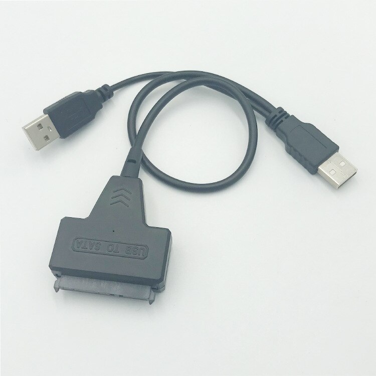 Portable USB2.0 to SATA Adapter Cable 2.5 inch Hard Driver Cables 3.5 inch 7+15 Hard Drive Adapter Cable For HDD/SSD Laptop Hard