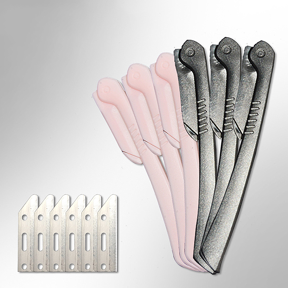 10pcs Trimmer Durable Razor Trimmer Shaver with 6pcs Blads for Girls