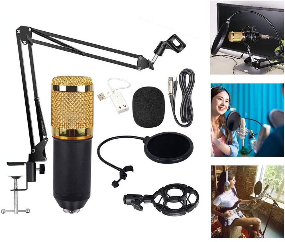 BM 800 karaoke microphone BM800 studio condenser mikrofon mic bm-800 For KTV Radio Braodcasting Singing Recording computer
