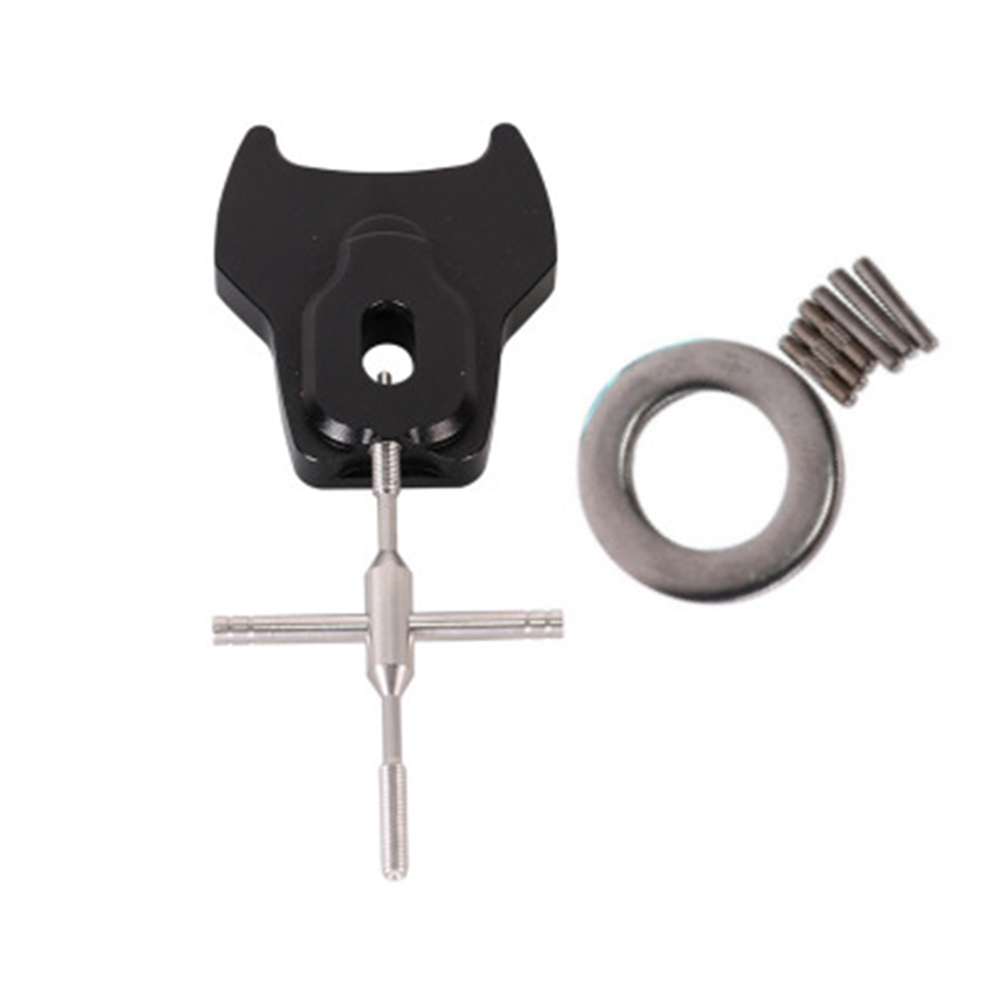 Fishing Reel Disassembly Maintenance Fishing Reel Aluminum Alloy Wheel Road Wheel Water Droplet Wheel Disassembly Parts: black