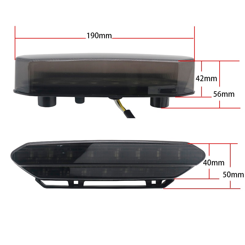 Voor Atv Tail Brake Light Indicator Lamp Led Achterlichten Voor Yamaha Yfz 450 YFZ450 2006 2007 Accessoires verlichting