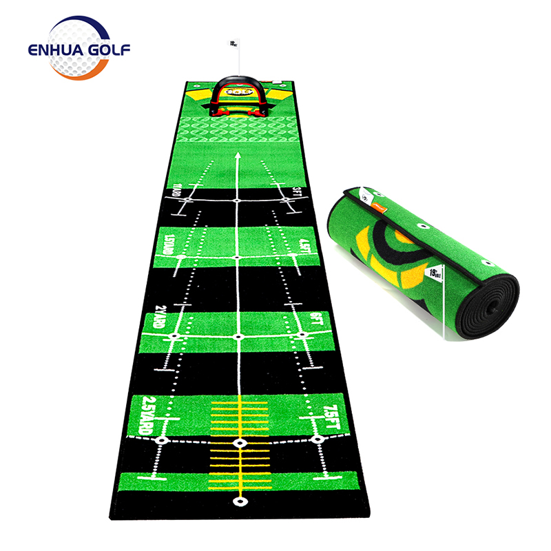 Putting Mats Indoor, Golf Putting Green Mat for Office, Putting Alignment Practice Matt for Home Outdoor