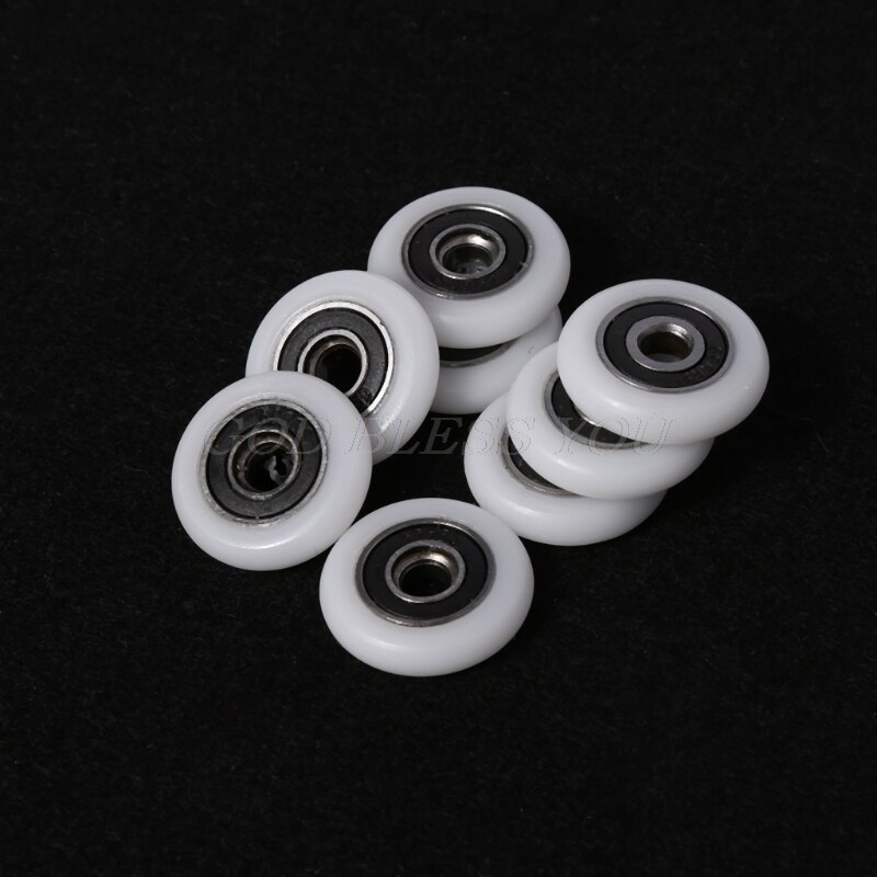 8 stk badekar kabinett rullehjul dusjrom tilbehør med rullhjul 5*23*5.7mm