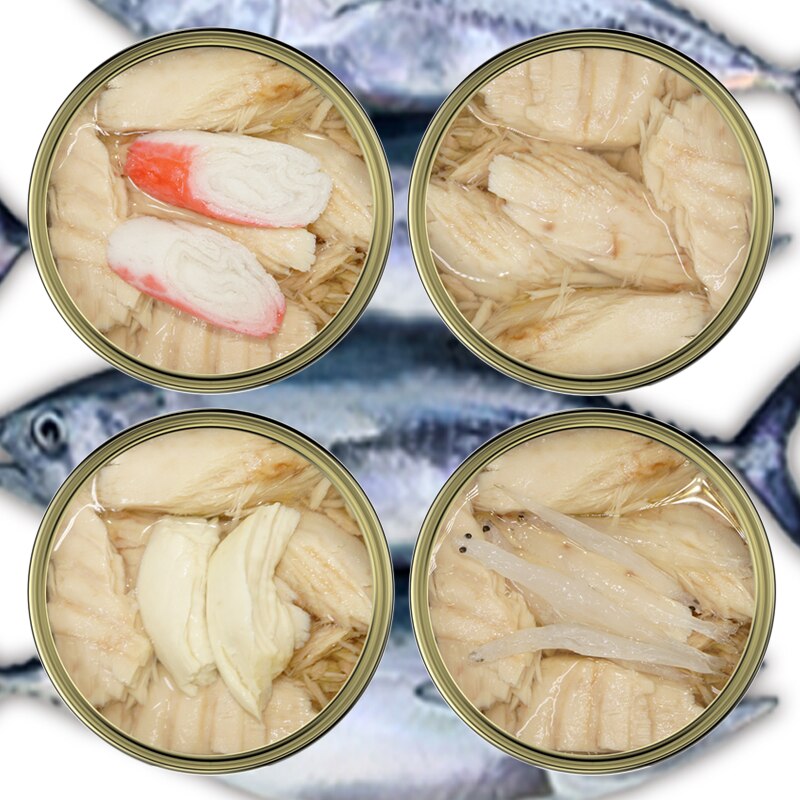 Japan Golden brand Seafood casserole, white meat soup can, tuna can, wet food snack 80g