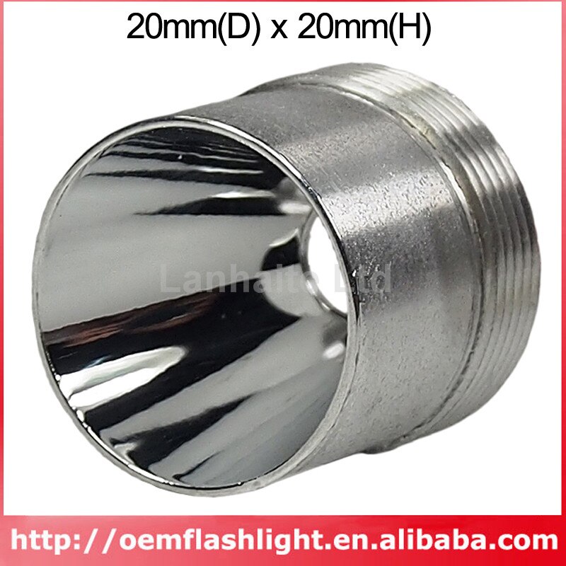 20mm(D) x 20mm(H) SMO Aluminum Reflector (1 pc)